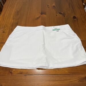 Nwt Greg Norman Play Dry First Right Pure White Tennis Golf Skort Size‎ XL